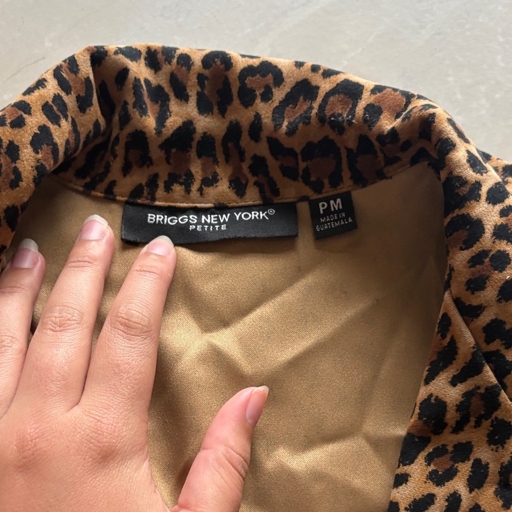 Briggs New York Leopard Print Blazer - Picture 3 of 3